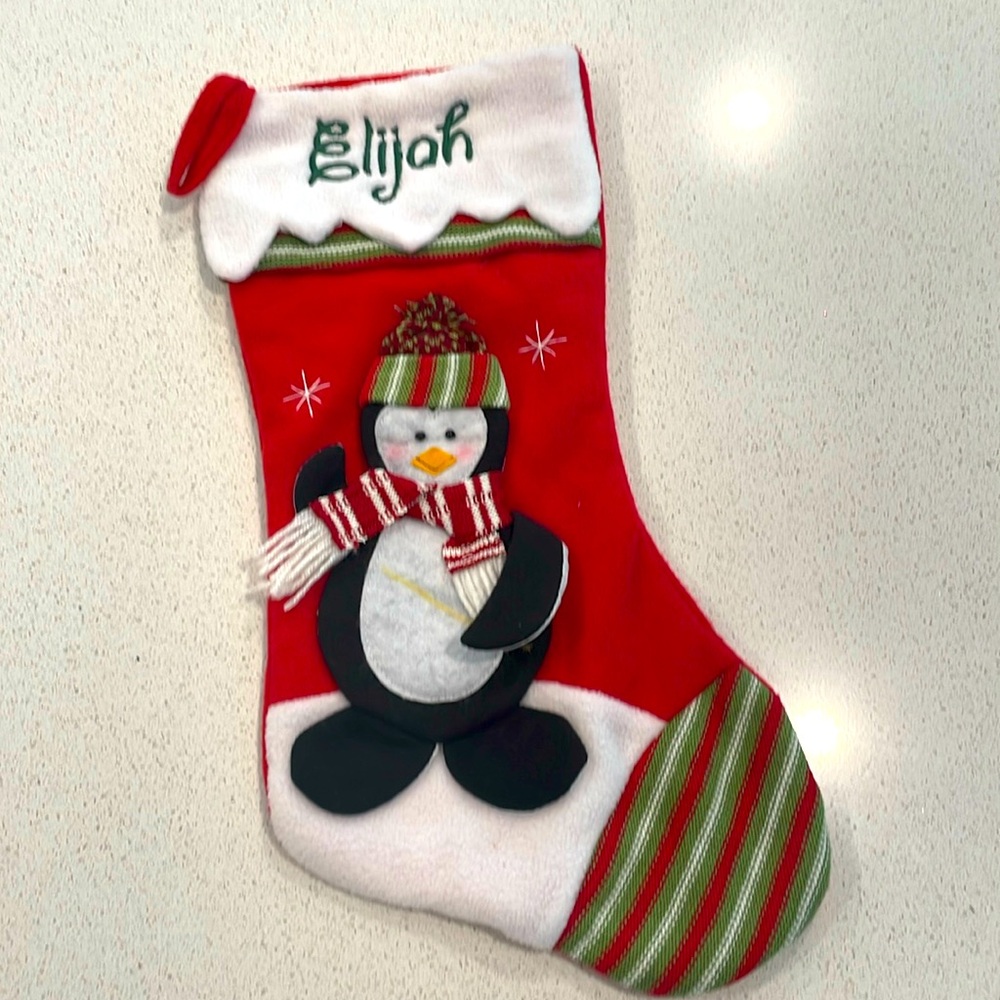 PersonalCreations.com Holiday Stocking Penguin